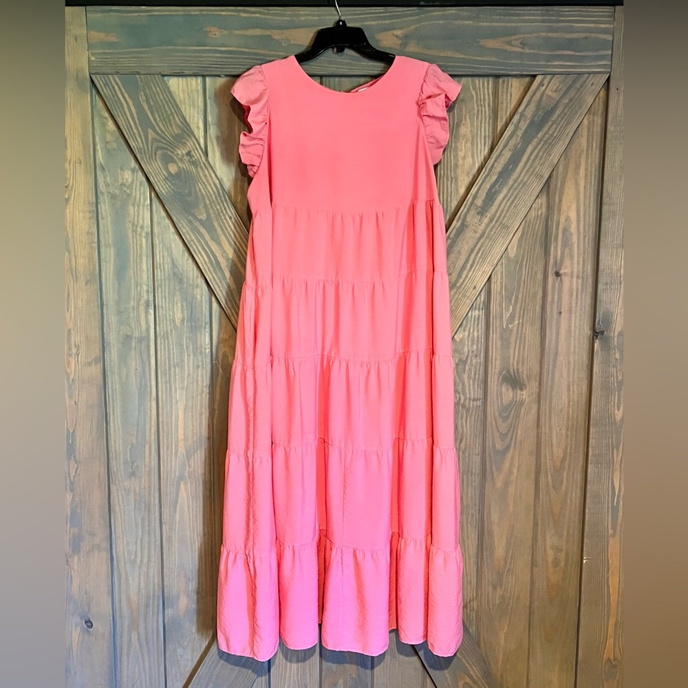 English Factory coral Tiered women’s Dress